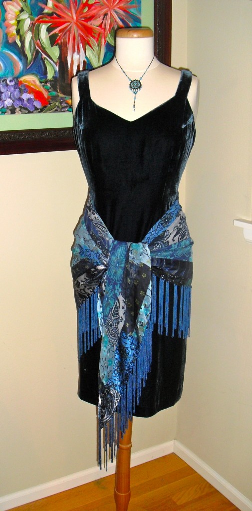 how to wear a large square shawl