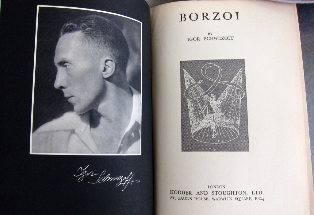 Photo of the author, Igor Schwezoff and the title page